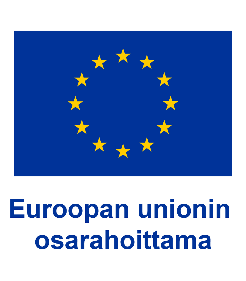 Euroopan unionin logo ja teksti Euroopan unionin osarahoittama