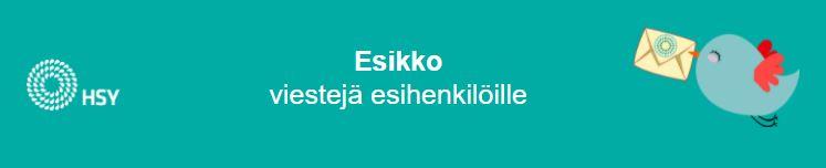 Esihenkilöviesti Esikon banneri