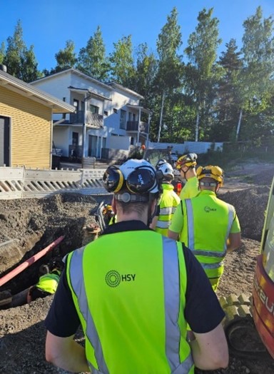 Työturvallisuuskävely vesihuollon verkon kohteessa